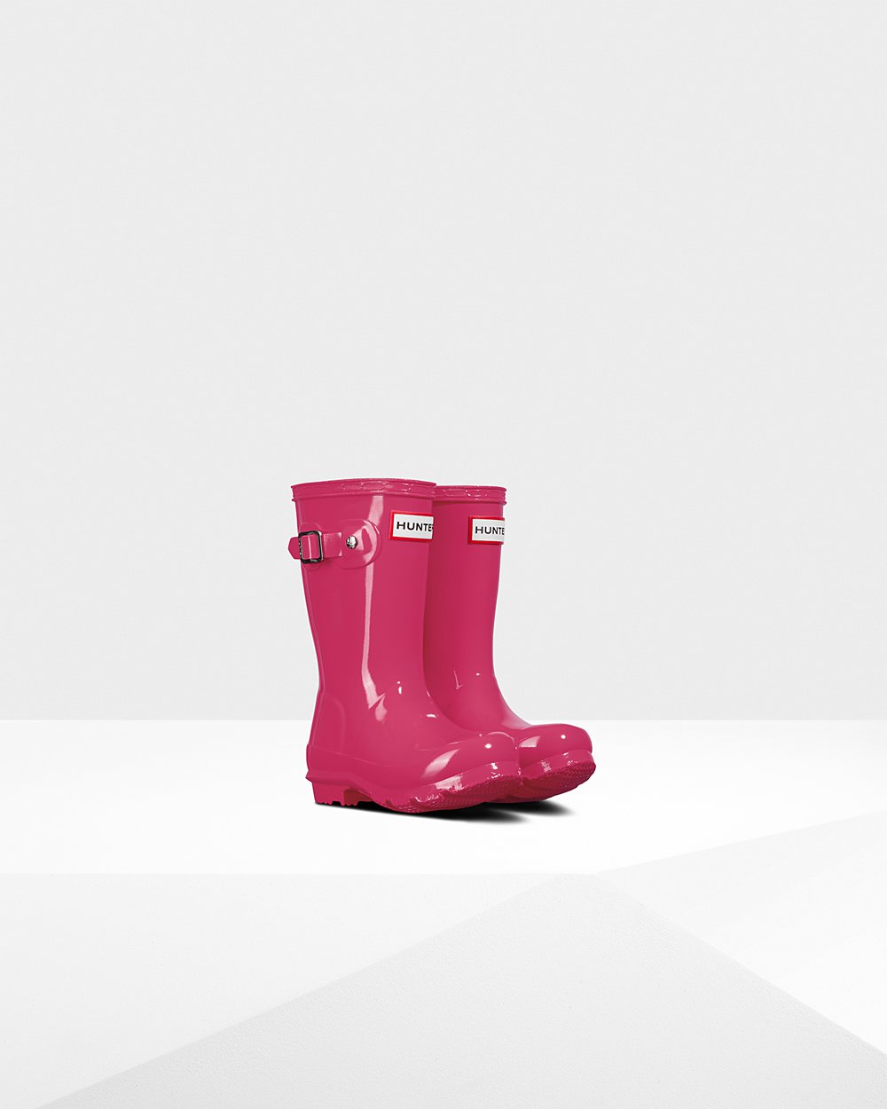 Bottes de Pluie Hunter Original Petits Gloss Enfant Rose Clair CZDOFTH-24